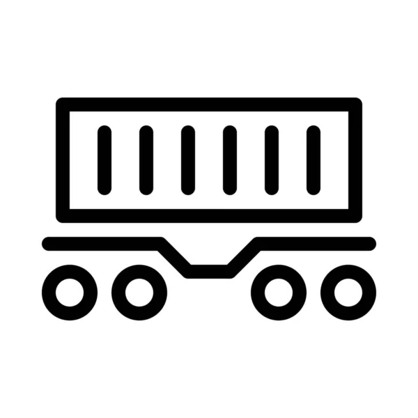 Wagon Conteneurs Transport Marchandises — Image vectorielle