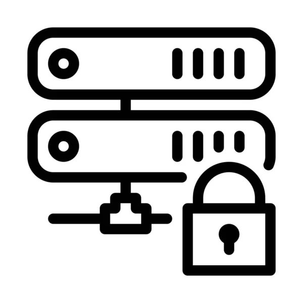 Security Lock Sign Vector Illustration — Stock Vector