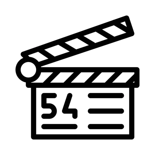 Film Cinema Clapper — Stock Vector