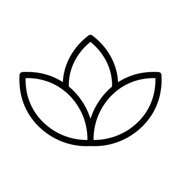 Lotus Spa Symbol Vektor Illustration — Stockvektor