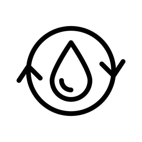 Symbol Ochrony Wody Projekt Wektor — Wektor stockowy