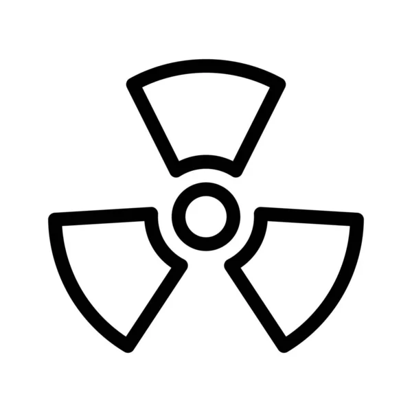 Danger Nuclear Simple Vector Illustration Sign — 图库矢量图片