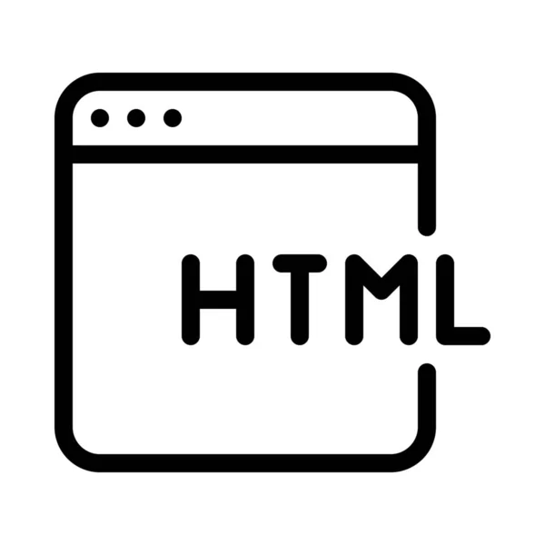 Logiciel Html Programmation — Image vectorielle