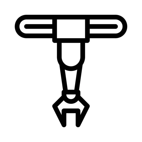 物料搬运机器人简单矢量插图符号 — 图库矢量图片