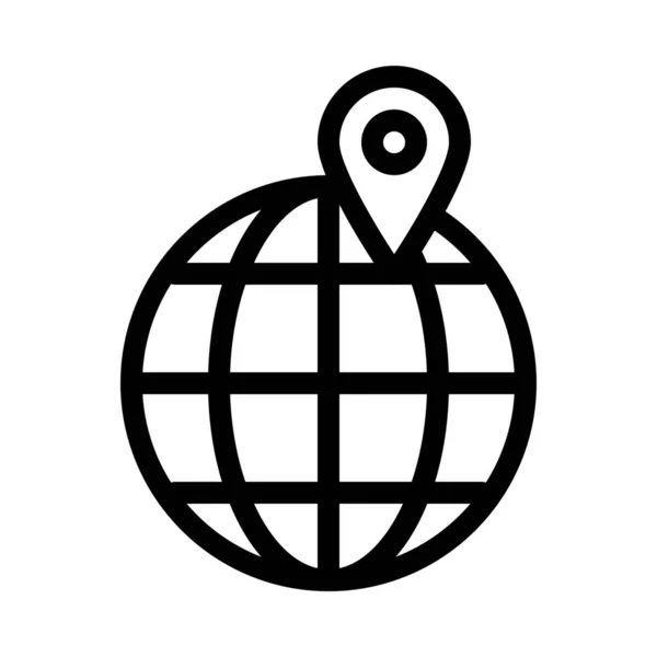 Globale Positie Satelliet Pictogram Vectorillustratie — Stockvector