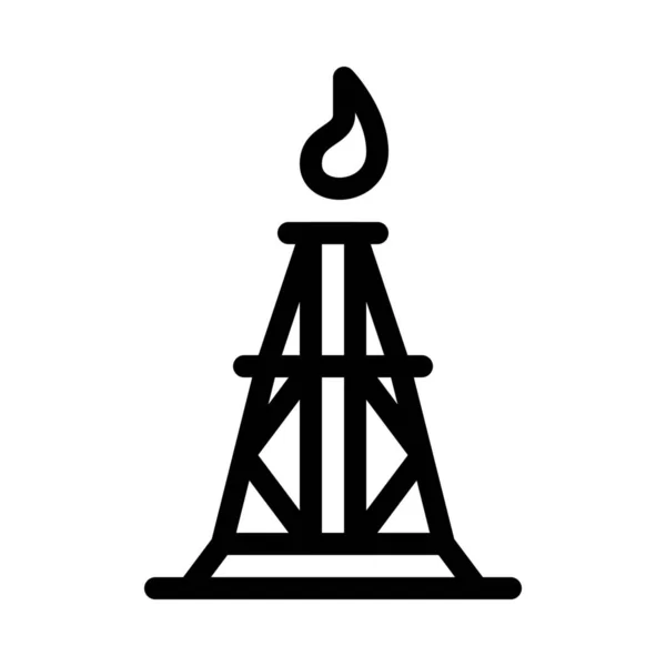 石油と天然ガスのタワー — ストックベクタ