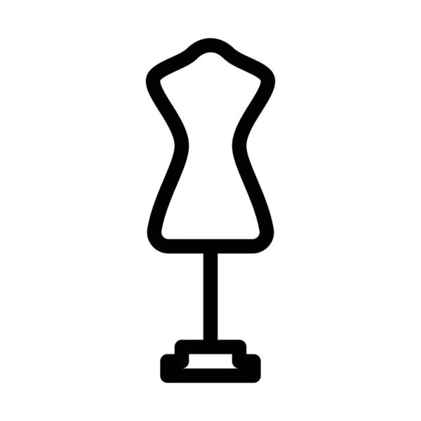 Retro Naaister Mannequin Vector Design — Stockvector