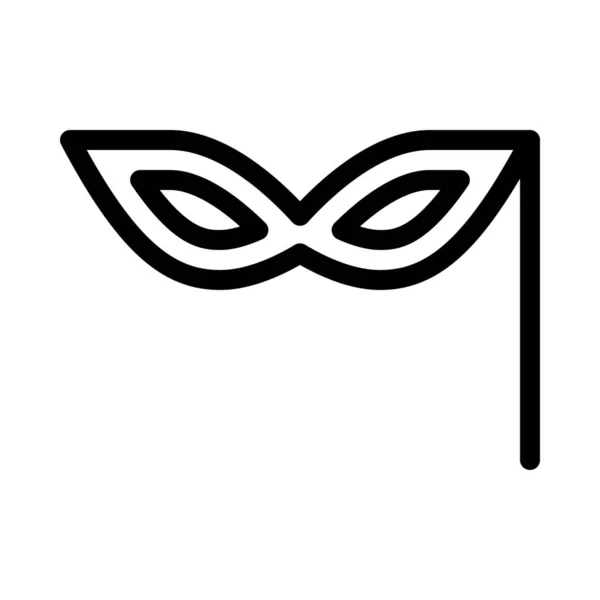 Carnaval Eye Mask Simple Vector Illustration Sign — Stock Vector