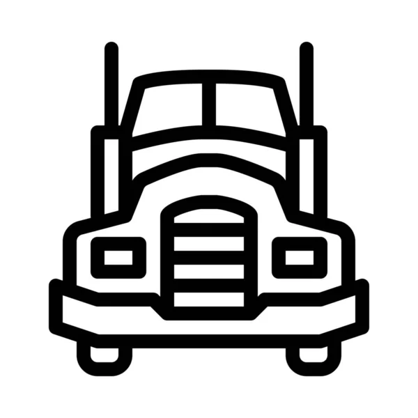 Modern Transportation Truck Sign Vector Illustration — Stock Vector