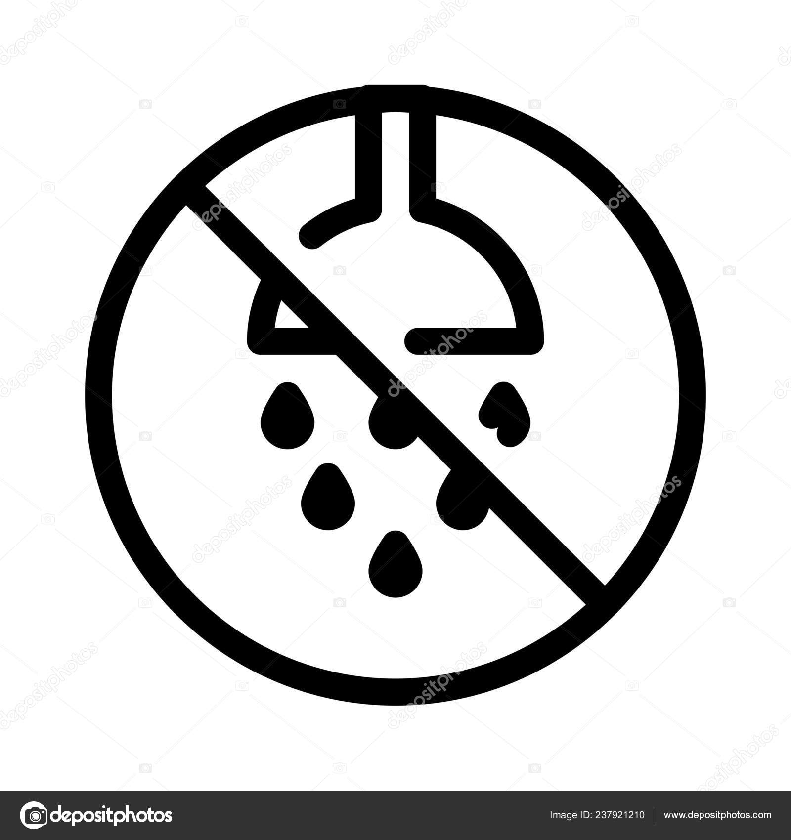 Shower Area Simple Line Illustration Stock Vector Image by 237921210