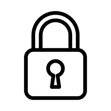 Güvenlik ve kilit işareti vektör çizim