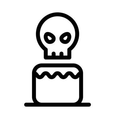 kafatası kek, vektör tasarımı