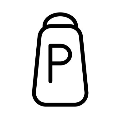 biber pot basit vektör illüstrasyon işareti