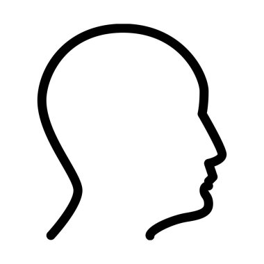 Kullanıcı başına profil simgesi, basit hat illüstrasyon