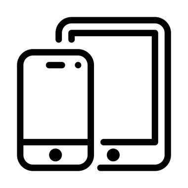 Akıllı cihazlar bağlantı, basit vektör çizim