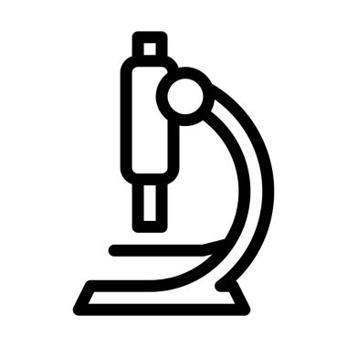 Biology Class Microscope simple vector illustration sign