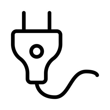 Eklenti izole basit vektör illüstrasyon işareti