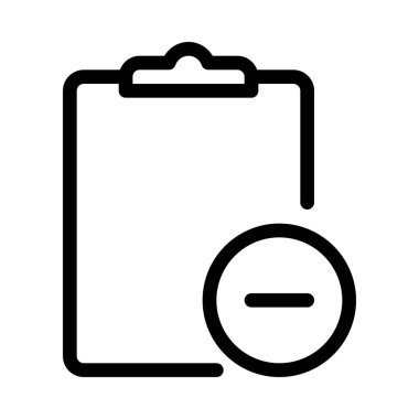 Silmek veya görev basit hat illüstrasyon kaldırma