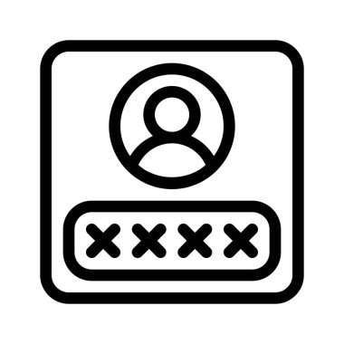 Login Form 2 icon vector illustration