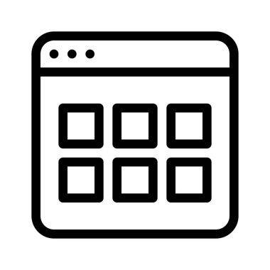 Orta kutsal kişilerin resmi görüş, basit çizgi stili