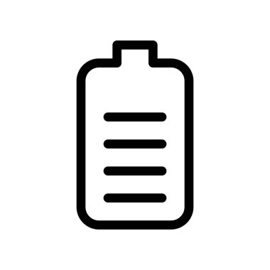 Pil güç boşaltma, basit vektör çizim