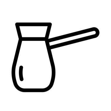 cezve basit vektör illüstrasyon işareti