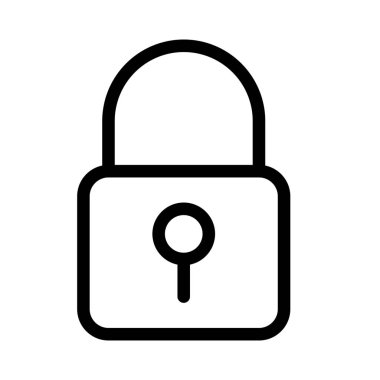 ikon vektör illüstrasyonunu kilitle