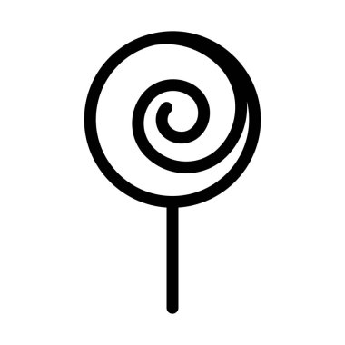 Çizgili şeker ya da lolipop işareti illüstrasyon vektör