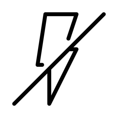 Hiçbir flaş basit hat illüstrasyon