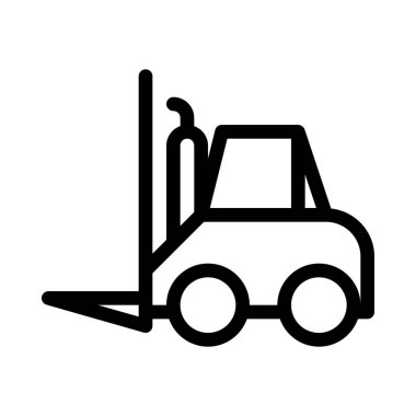 Forklift Elektrikli araç simge vektör çizim