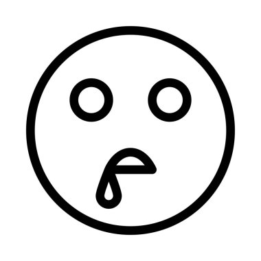 Sliva gülen simge vektör çizim saçmalamak   