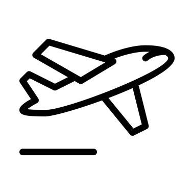 Uçak almak kapalı, basit vektör çizim