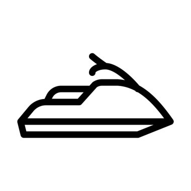 Spor Jet Ski işareti vektör çizim