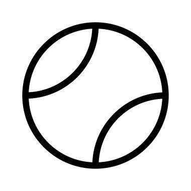 Tenis topu izole, basit vektör çizim