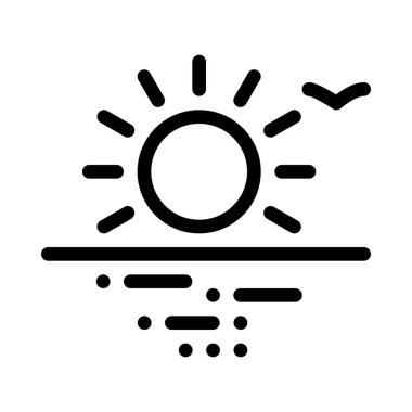 Sunset Beach, vektör tasarımı