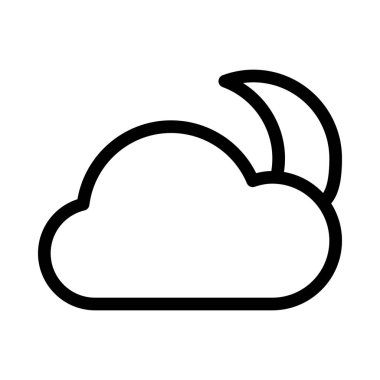 Gece-zaman bulutlu hava