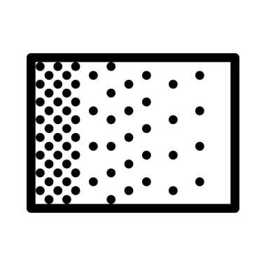 Degrade seçim aracı simge vektör çizim