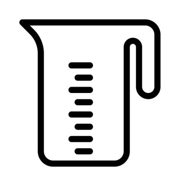 Ölçüm Kupası simge vektör çizim