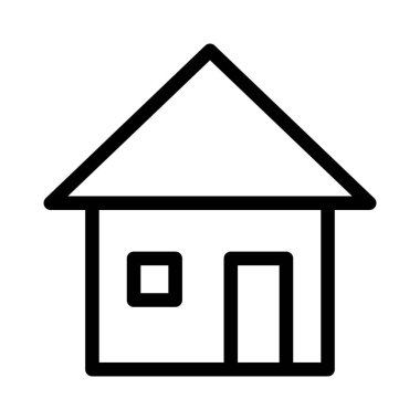 ev simgesini, basit hat illüstrasyon