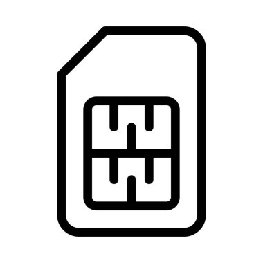 SIM kart, basit vektör çizim