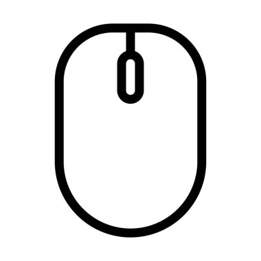 Mouse, input device simple vector illustration sign