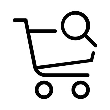 Alışveriş kavramı simge vektör çizim