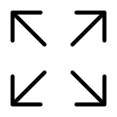 Pencere boyutu basit vektör illüstrasyon işareti en üst düzeye çıkarmak