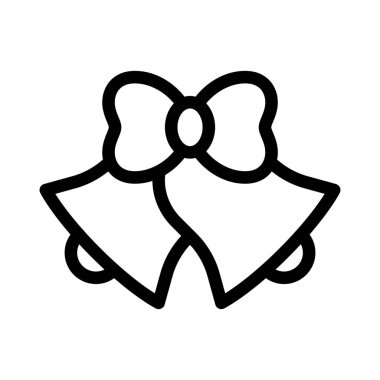 Basit vektör illüstrasyon işareti kilise çanı