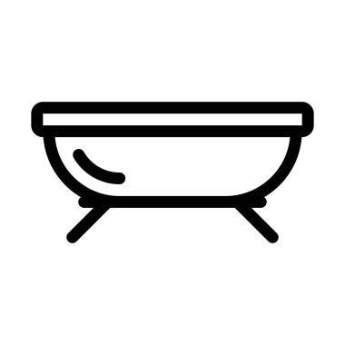 Spa rahatlatıcı küvet, vektör tasarımı