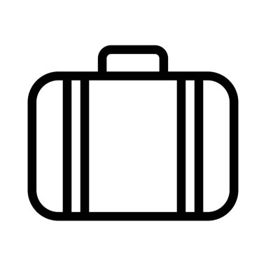 Bavul web simgesi, vektör tasarımı