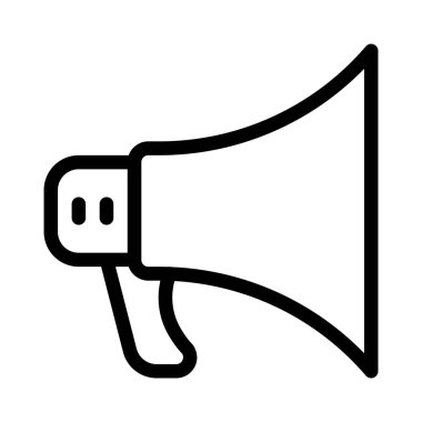 Megafon ikonu vektör illüstrasyonu