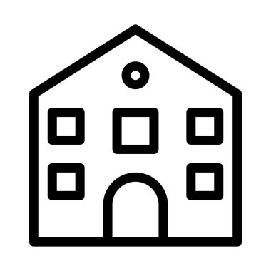 Modern konut toplum, basit vektör çizim