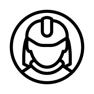 itfaiyeci simge vektör çizim