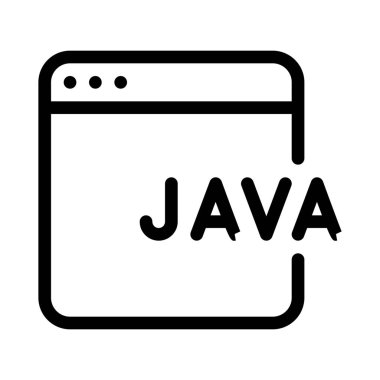 Java programlama yazılım simge vektör çizim   